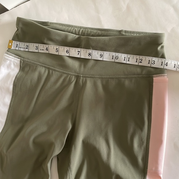 Sweaty Betty Power color block moss green workout full lenght leggings size S - Picture 6 of 9